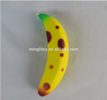 China Factory Kawaii KeyChain Squishies Pu Foam Slow Rising Squishy banana Fruit